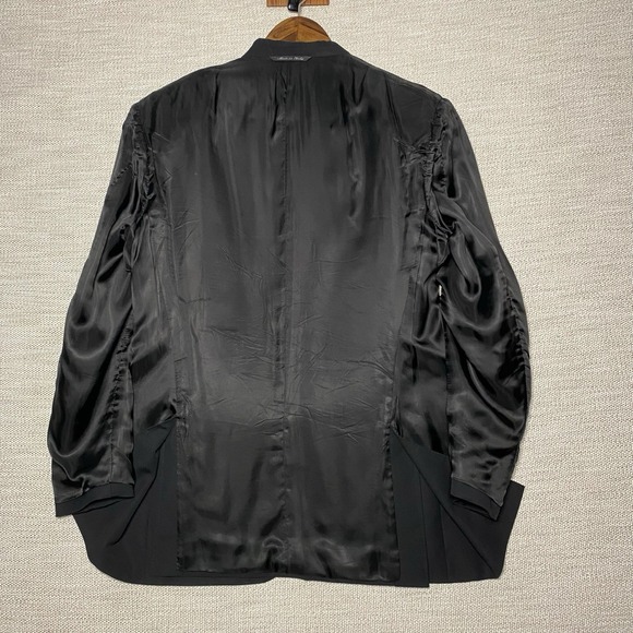 Canali Suit 2 Piece 50R (40R 32x29) Mens 3B Ventless Black Twill  AL 14320/40 - Picture 6 of 16